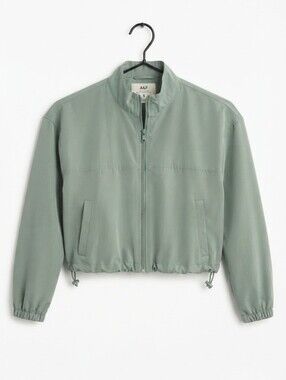 🦦5/$10🦦Violet Skye Girls Sage Green Lightweight Full-Zip Bomber Jacket